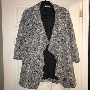 Calvin Klein snow leopard blazer